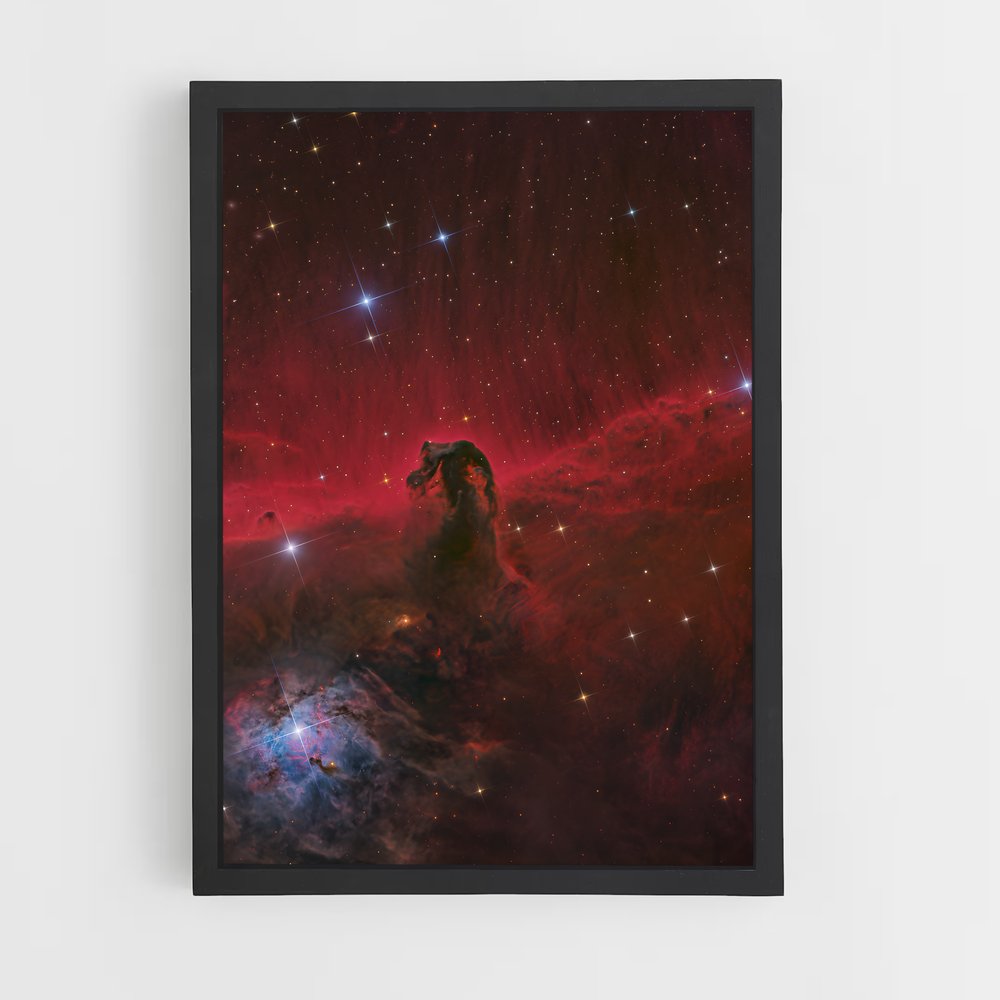 Poster Étoiles de Cheval – affiche Nébuleuses (vue 2)